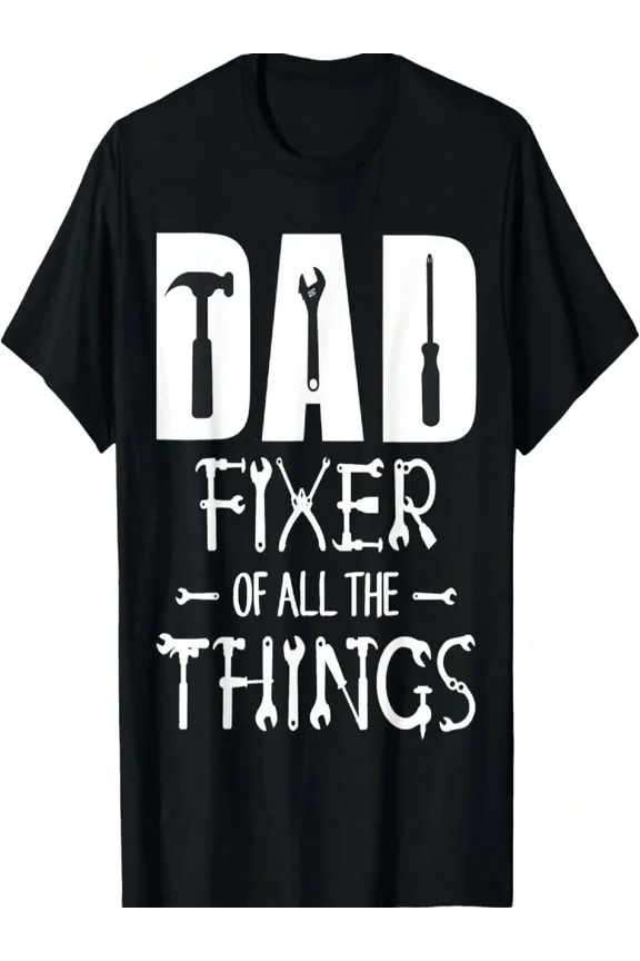 Men's Handyman Dad Fixer Of All Things Tool Graphic T-Shirt