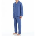 thumbnail image 1 of Men's Hanes 4016 Classics Broadcloth Woven Pajama Set (Blue Check XL), 1 of 4
