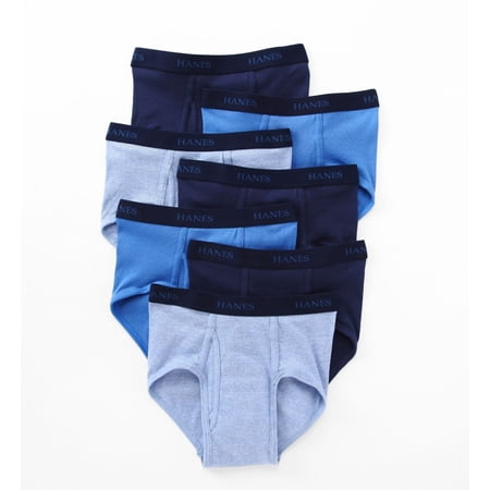 Men's Hanes 7764L7 Premium Cotton Full-Cut Assorted Briefs - 7 Pack (Assorted 2XL)
