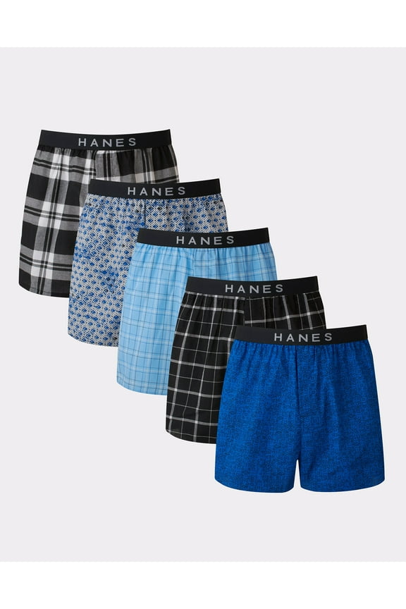 Men's Boxers 5-Pack Underwear Tagless Comfort Waist Classic Ultimate S-XL