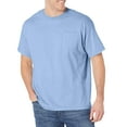 thumbnail image 1 of Men's Hanes Beefy-T w/Pocket (Pack of 2) 2 Light Blue, 1 of 3