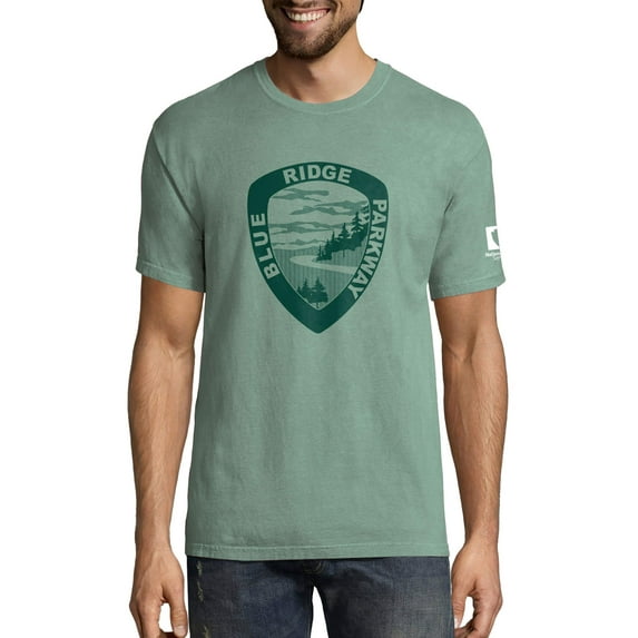 Men's Hanes Blue Ridge Parkway "Shield" Short Sleeve Graphic Tee