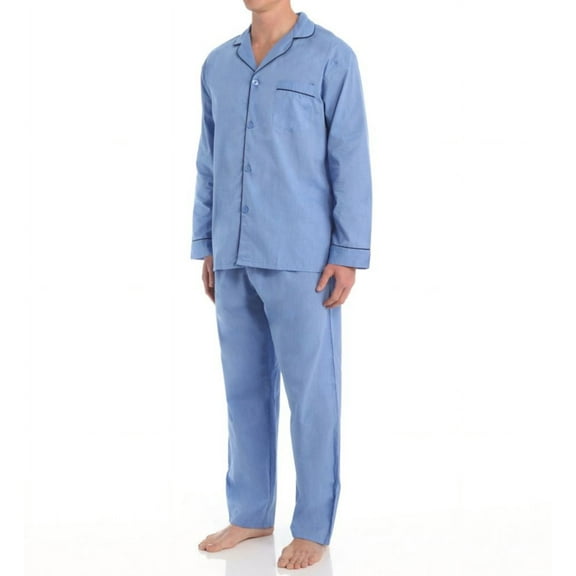 Men's Hanes® Classics Pajama Set Color: Solid Blue Size: M