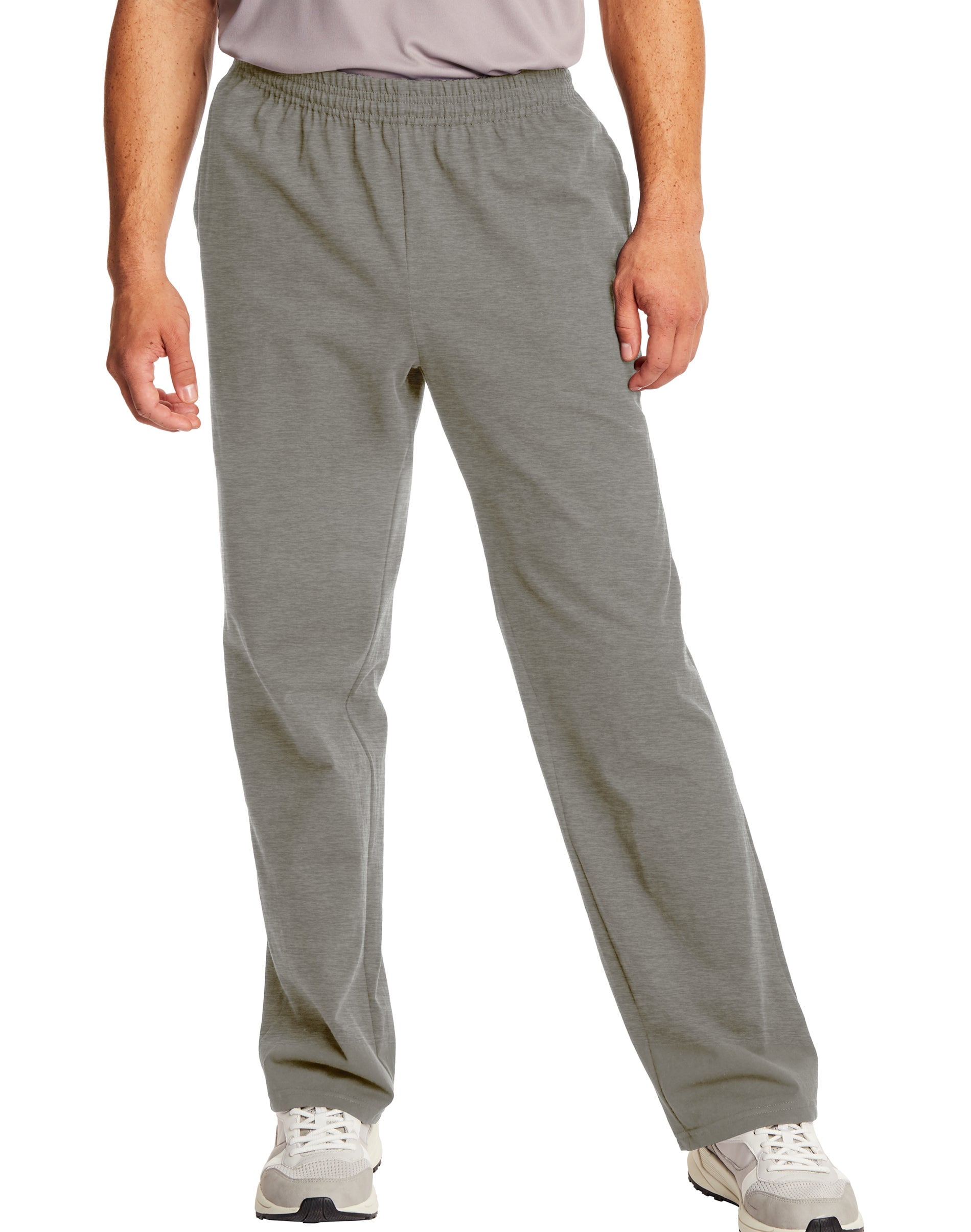 Sweatpants - Essentials Midweight Cotton Jersey Lounge Pants - Open Bottom - Pockets - 32"
