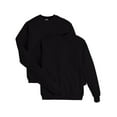thumbnail image 1 of Hanes EcoSmart Men's Fleece Sweatshirt, Value 2-Pack (Big & Tall Sizes Available) Black S, 1 of 7