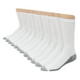 thumbnail image 1 of Hanes 6-Pack Crew Socks Mens Max Cushion, Wicking Cool ComfortBlend, 1 of 7