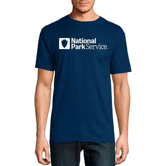 Men's Hanes National Park Service "Logo" Navy Short Sleeve Graphic Tee