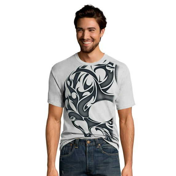 Men's Hanes Printed Skull Tattoo Graphic Short Sleeve T-Shirt
