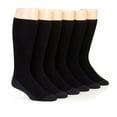 thumbnail image 1 of Men's Hanes ULC186 Ultimate Ultra Cushion Crew Socks - 6 Pack (Black 6-12), 1 of 4