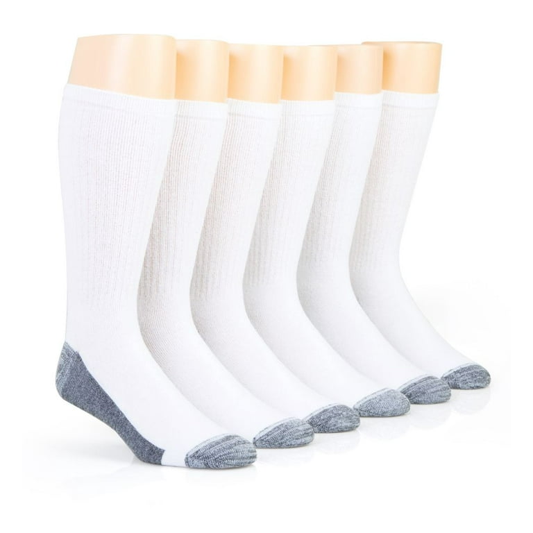 Hanes Ultimate Men's Ultra Cushion Crew Socks, 6-Pairs