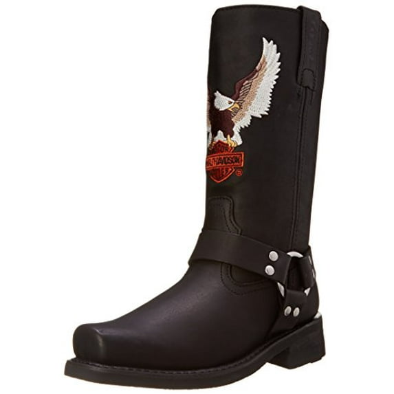 Harley-Davidson men's Darren Motorcycle Harness Boot, Black, 11.5 M US