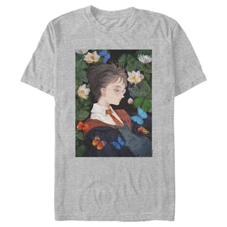 Men's Harry Potter Artistic Harry in Lily Pads Graphic Tee Athletic Heather Medium