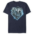thumbnail image 1 of Men's Harry Potter Best Friend Magic Trio  Graphic Tee Navy Blue Large, 1 of 4