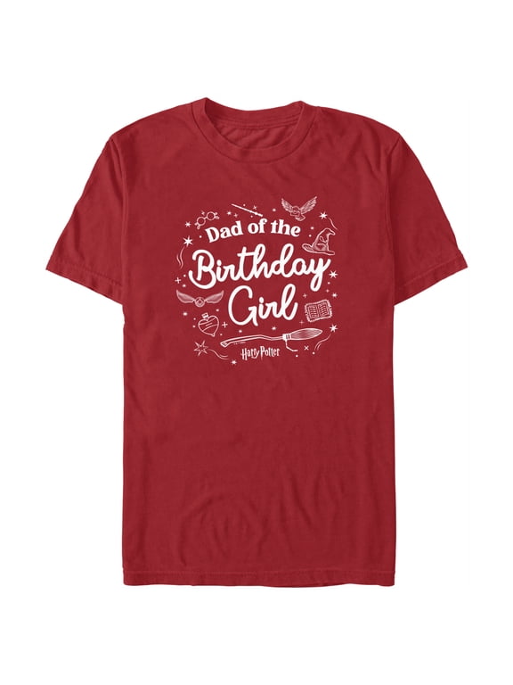 Men's Harry Potter Birthday Girl Dad Graphic Tee Cardinal X Large