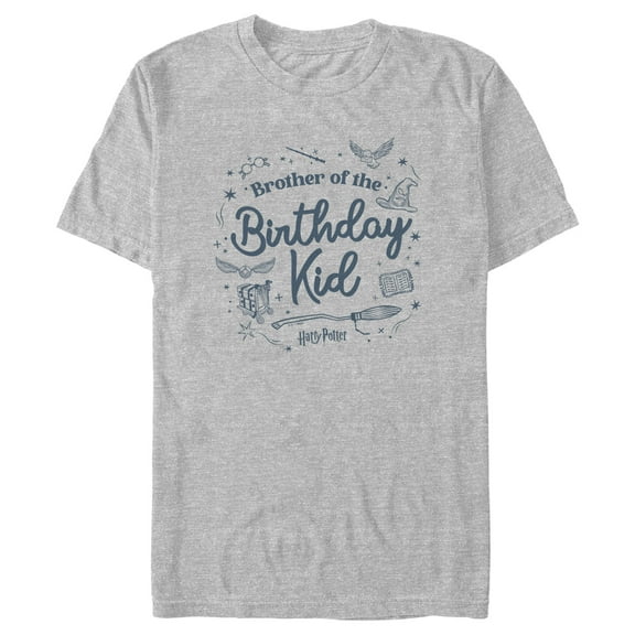 Men's Harry Potter Birthday Kid Brother  Graphic Tee Athletic Heather Medium