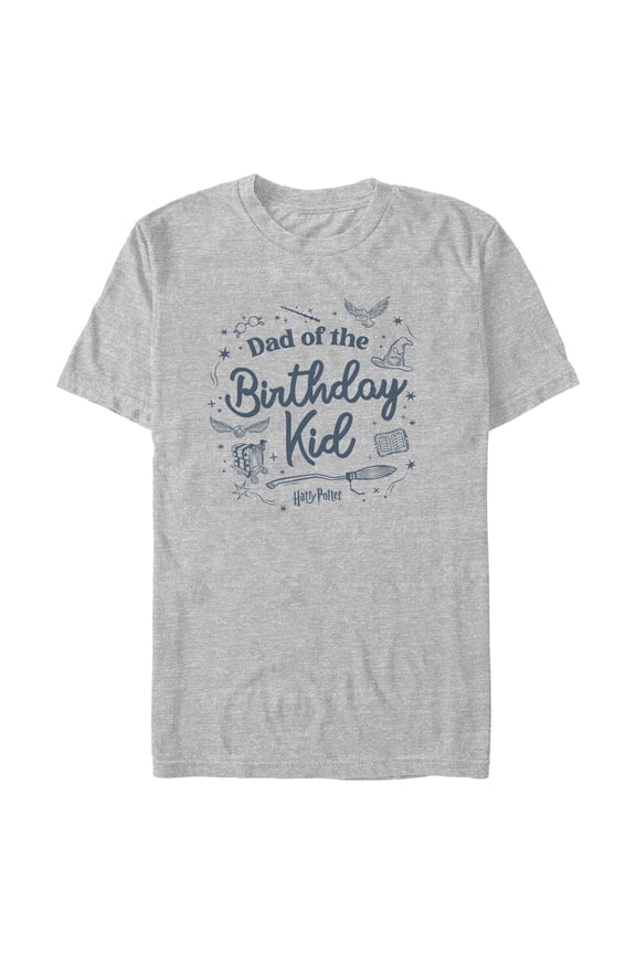 Men's Harry Potter Birthday Kid Dad Graphic Tee Athletic Heather X Large