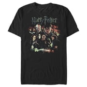 Men's Harry Potter Character Group Shot Graphic Tee Black Medium