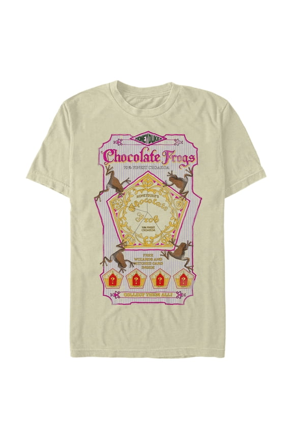 Men's Harry Potter Chocolate Frogs Graphic Tee Beige X Large