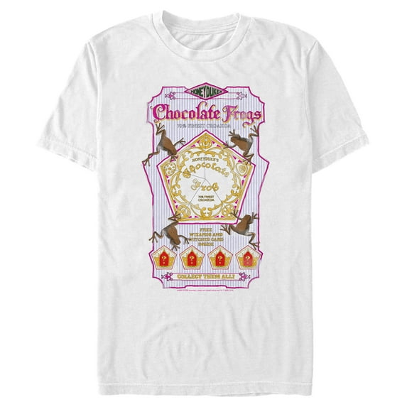 Men's Harry Potter Chocolate Frogs Graphic Tee White Large
