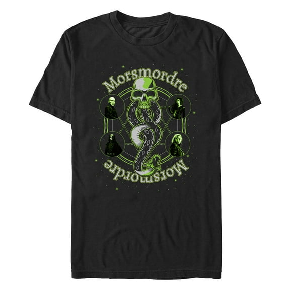 Men's Harry Potter Death Eaters Morsmordre Graphic Tee Black 3X Large