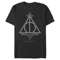 thumbnail image 1 of Men's Harry Potter Deathly Hallows Symbol Graphic Tee Black Large, 1 of 5