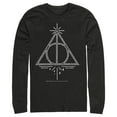 thumbnail image 1 of Men's Harry Potter Deathly Hallows Symbol  Long Sleeve Shirt Black Medium, 1 of 4