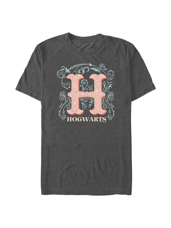 Men's Harry Potter Decorative Hogwarts Symbol Graphic Tee Charcoal Heather X Large