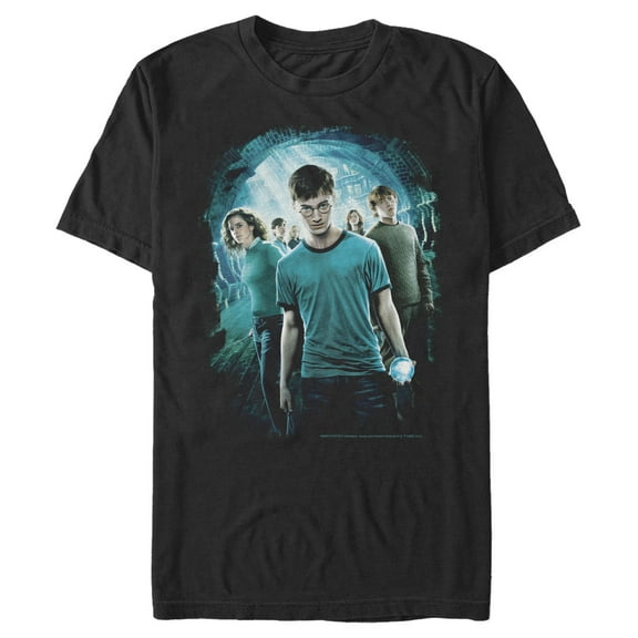 Men's Harry Potter Department of Mysteries Battle  Graphic Tee Black Small