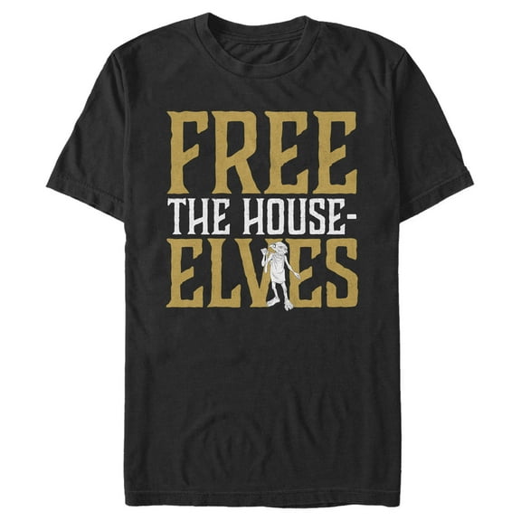 Men's Harry Potter Dobby Free House-Elves Graphic Tee Black Large