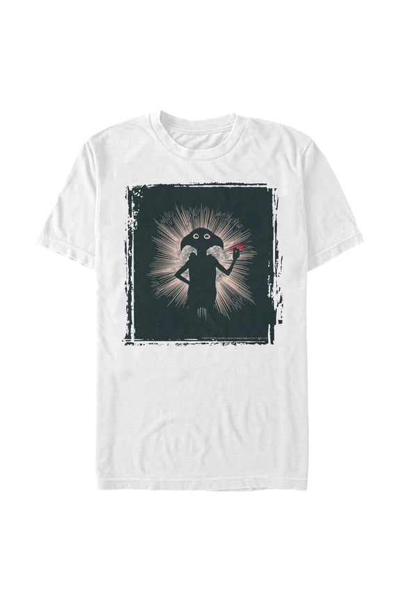 Men's Harry Potter Dobby Magic Snap  Graphic Tee White Large