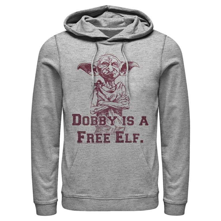 Men s Harry Potter Dobby is a Free Elf Pull Over Hoodie Athletic