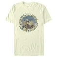 thumbnail image 1 of Men's Harry Potter Floral Wreath Hogwarts  Graphic Tee Beige Medium, 1 of 4