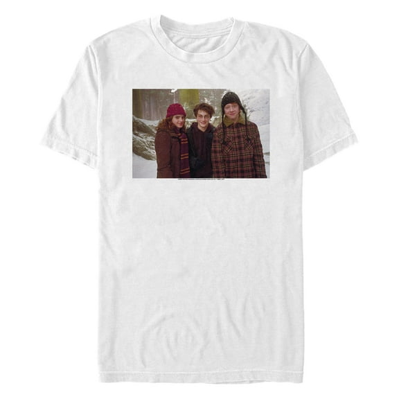 Men's Harry Potter Golden Trio Photo  Graphic T-Shirt