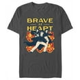 thumbnail image 1 of Men's Harry Potter Gryffindor Brave at Heart  Graphic Tee Charcoal X Large, 1 of 5
