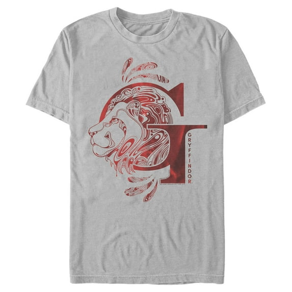 Men's Harry Potter Gryffindor G Logo Graphic Tee Silver Medium