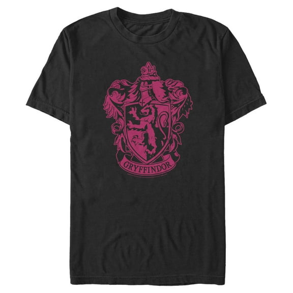 Men's Harry Potter Gryffindor House Crest  Graphic Tee Black Medium