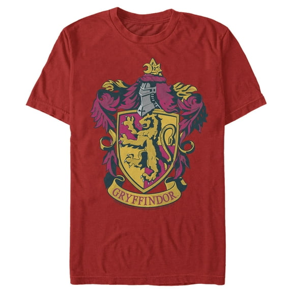 Men's Harry Potter Gryffindor Ornate Crest Graphic Tee Red Large