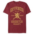 thumbnail image 1 of Men's Harry Potter Gryffindor Quidditch Gold Team Seeker  Graphic Tee Cardinal 3X Large, 1 of 10