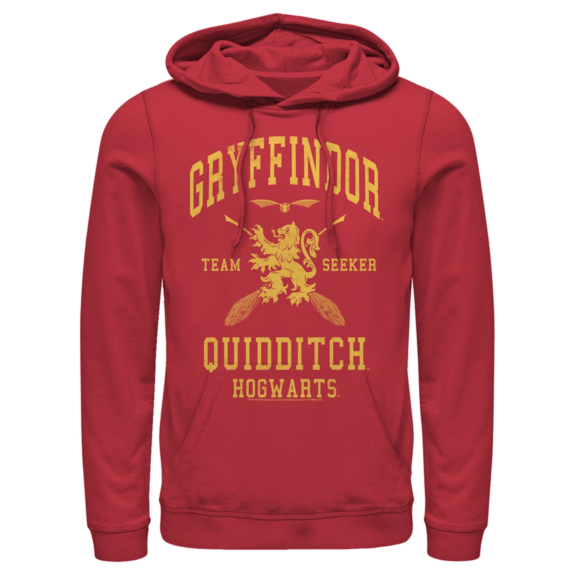 Quidditch Potter Harry Pull Hoodie Seeker Team Over Medium Men\'s Red Gryffindor Gold