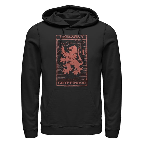 Men's Harry Potter Gryffindor Red Tarot Card Pull Over Hoodie