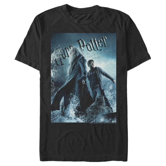 Men's Harry Potter Half-Blood Prince Hidden Horcrux Poster Graphic Tee Black 2X Large