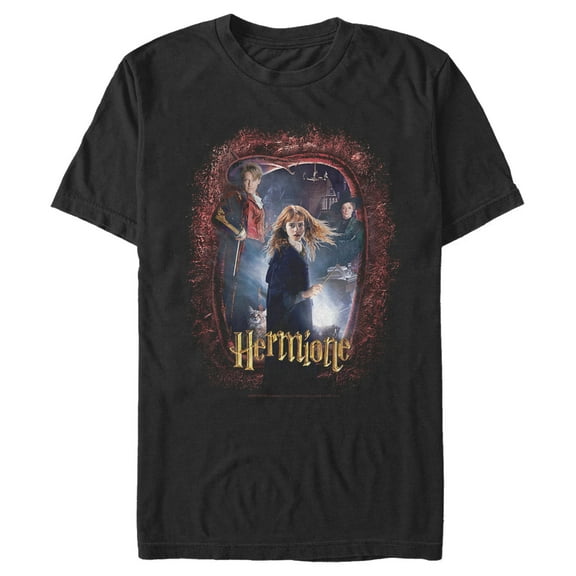 Men's Harry Potter Hermione Secrets Frame  Graphic Tee Black Medium