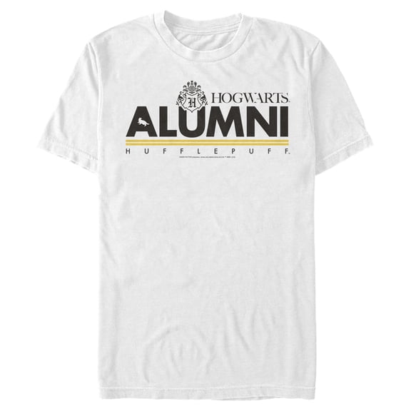 Men's Harry Potter Hogwarts Alumni Hufflepuff Graphic Tee White Medium