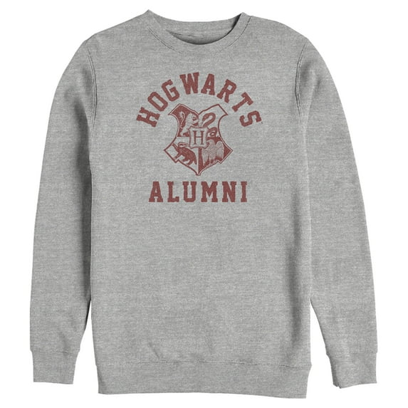 Men's Harry Potter Hogwarts Alumni Sweatshirt Athletic Heather Medium
