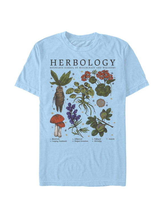 Men's Harry Potter Hogwarts Herbology Graphic Tee Light Blue X Large