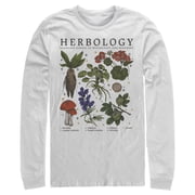 Men's Harry Potter Hogwarts Herbology Long Sleeve Shirt White Medium