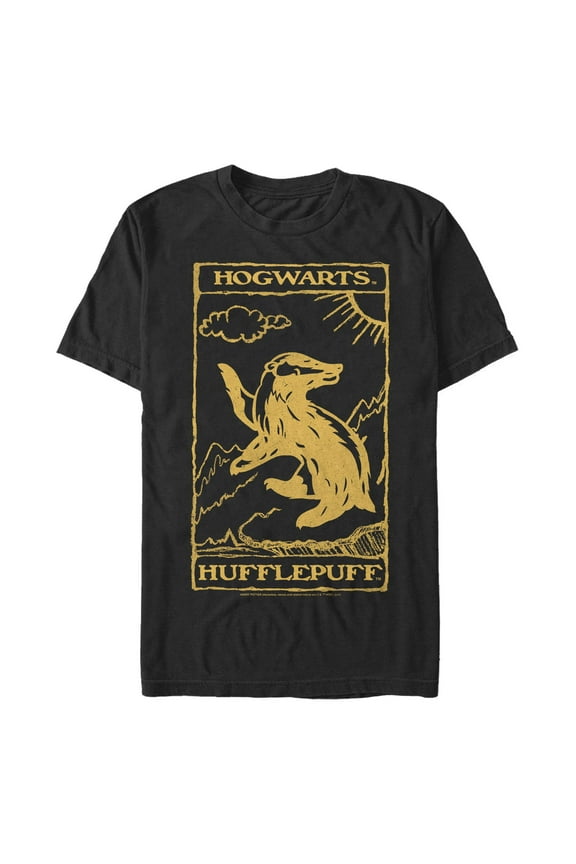 Men's Harry Potter Hufflepuff Badger  Graphic T-Shirt
