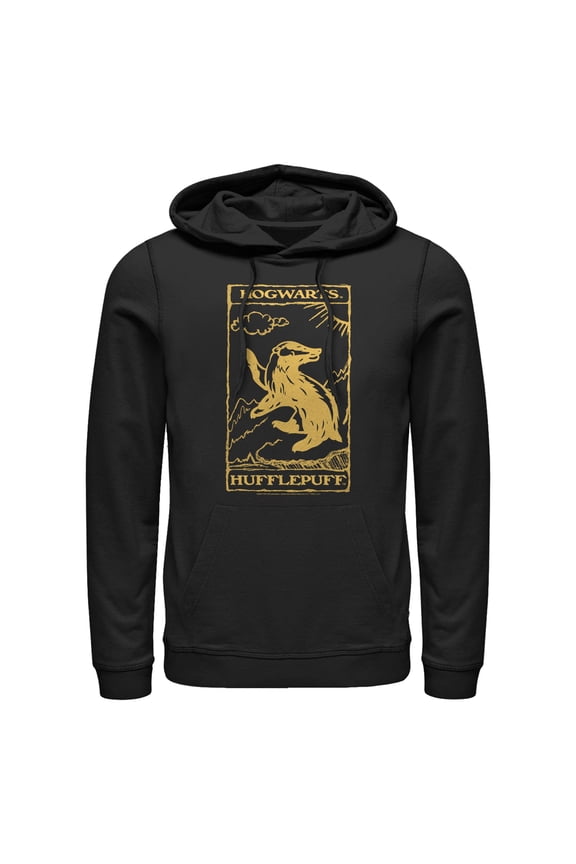 Men's Harry Potter Hufflepuff Badger Pull Over Hoodie
