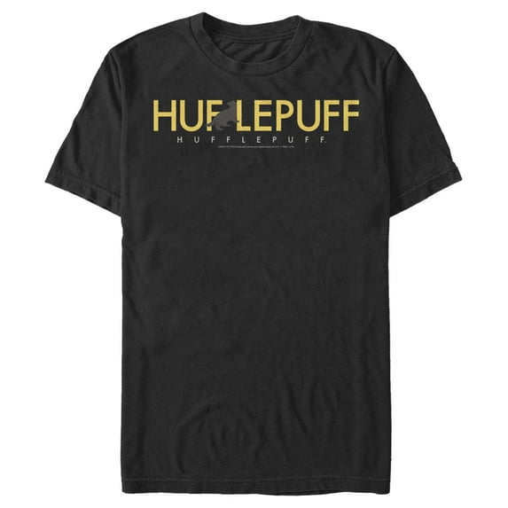 Men's Harry Potter Hufflepuff House Pride Graphic Tee Black Medium