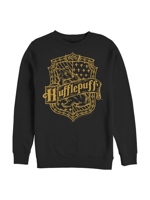 Men's Harry Potter Hufflepuff Lined Crest Sweatshirt
